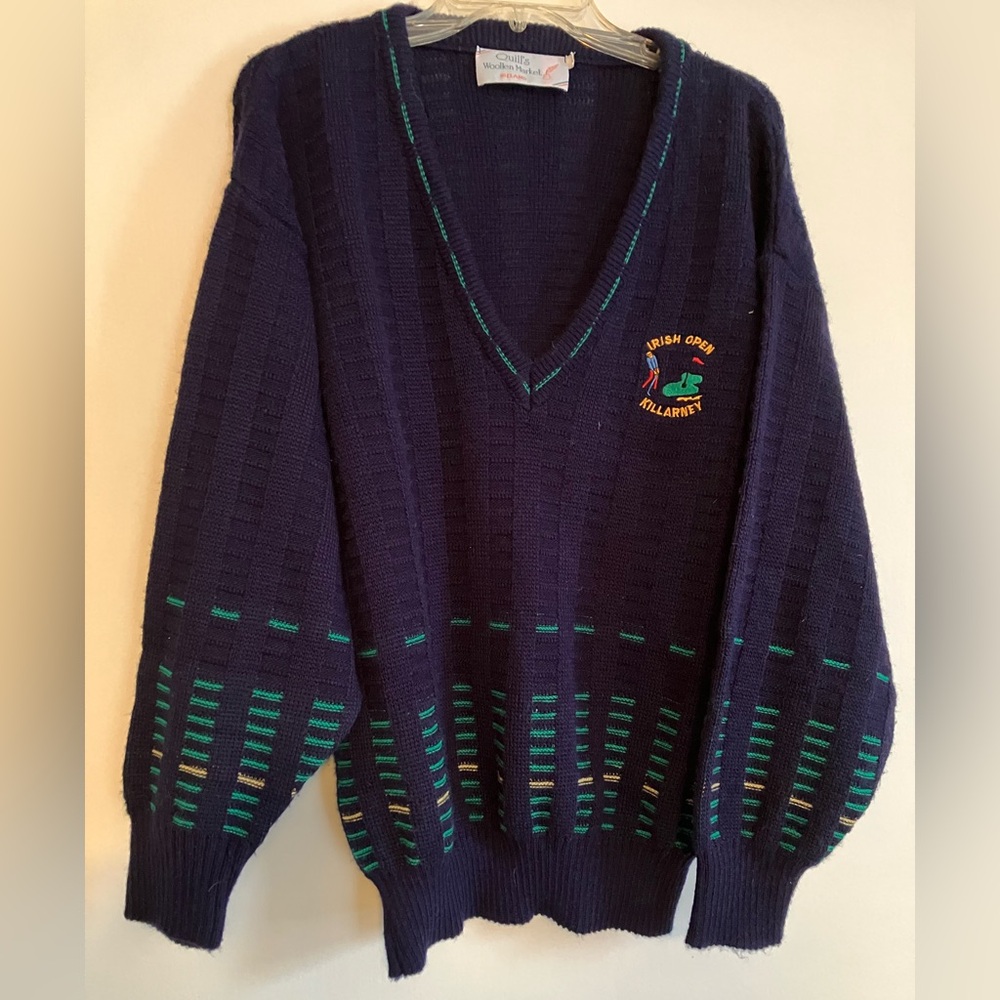 Authentic Irish Open Killarney Wool Sweater